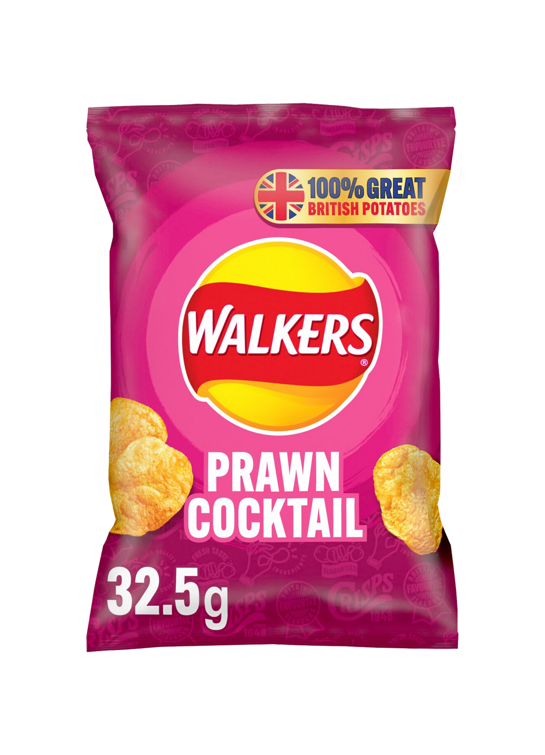 Walkers Prawn Cocktail Crisps Chips 32.5g