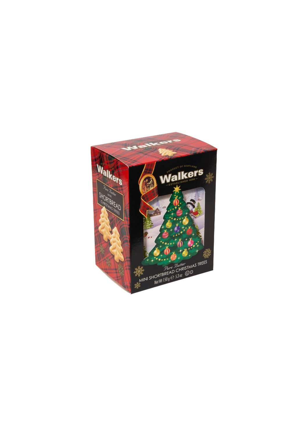 Walkers Pure Butter Mini Shortbread Christmas Trees 150g