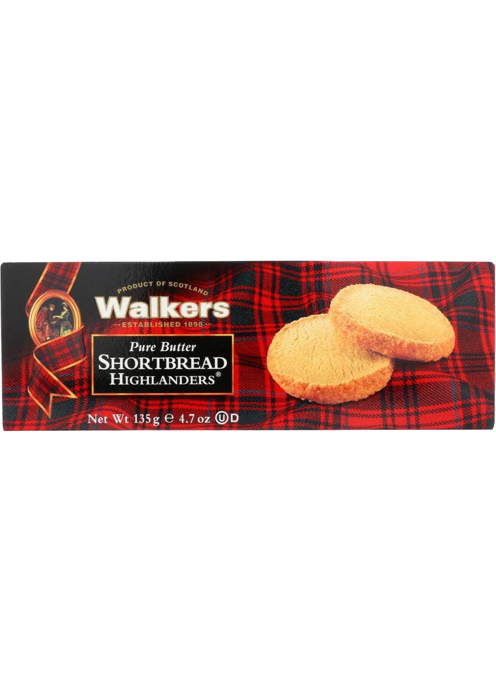 Walkers Pure Butter Shortbread Highlanders 135g