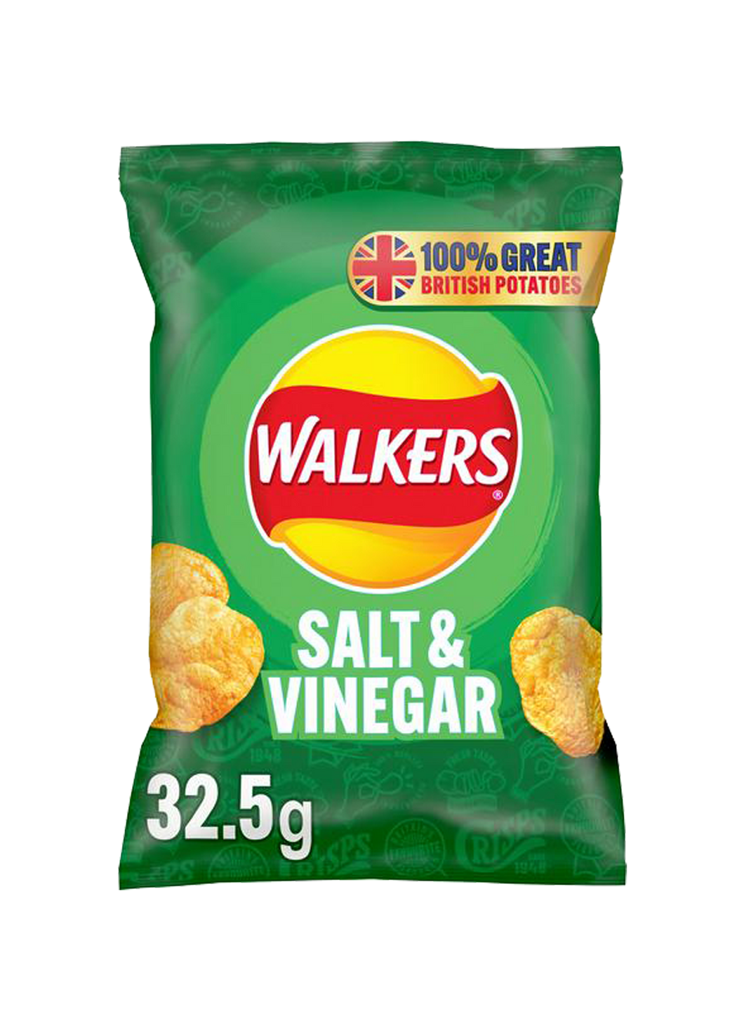 Walkers Salt & Vinegar Crisps Chips Chips 32.5g