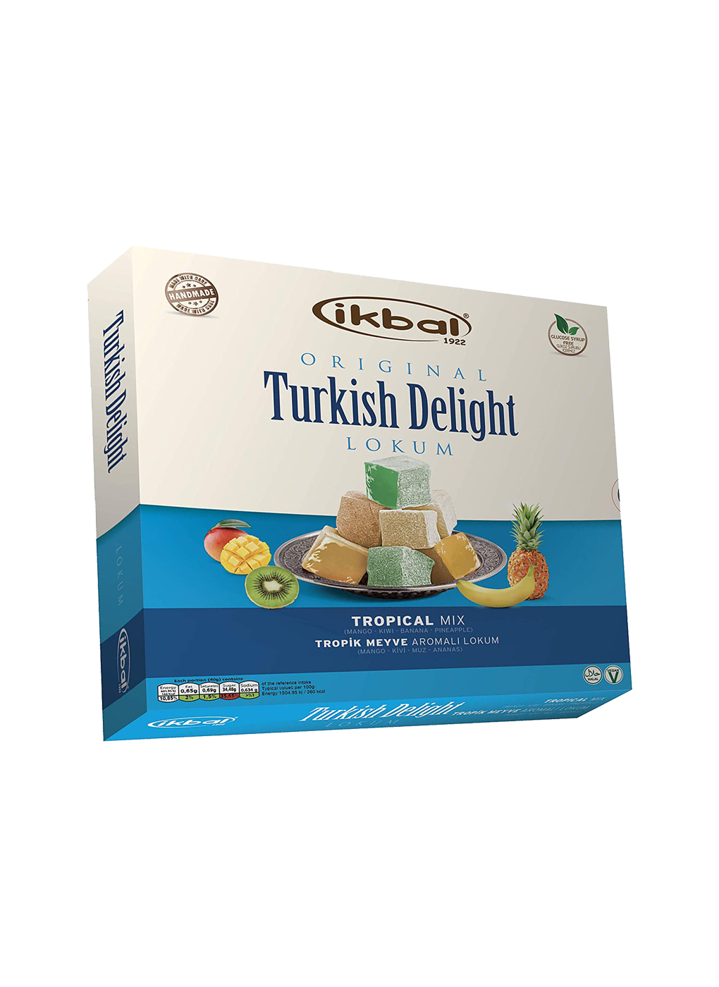 Ikbal Traditional Turkish Delight Tropical Flavours 400g